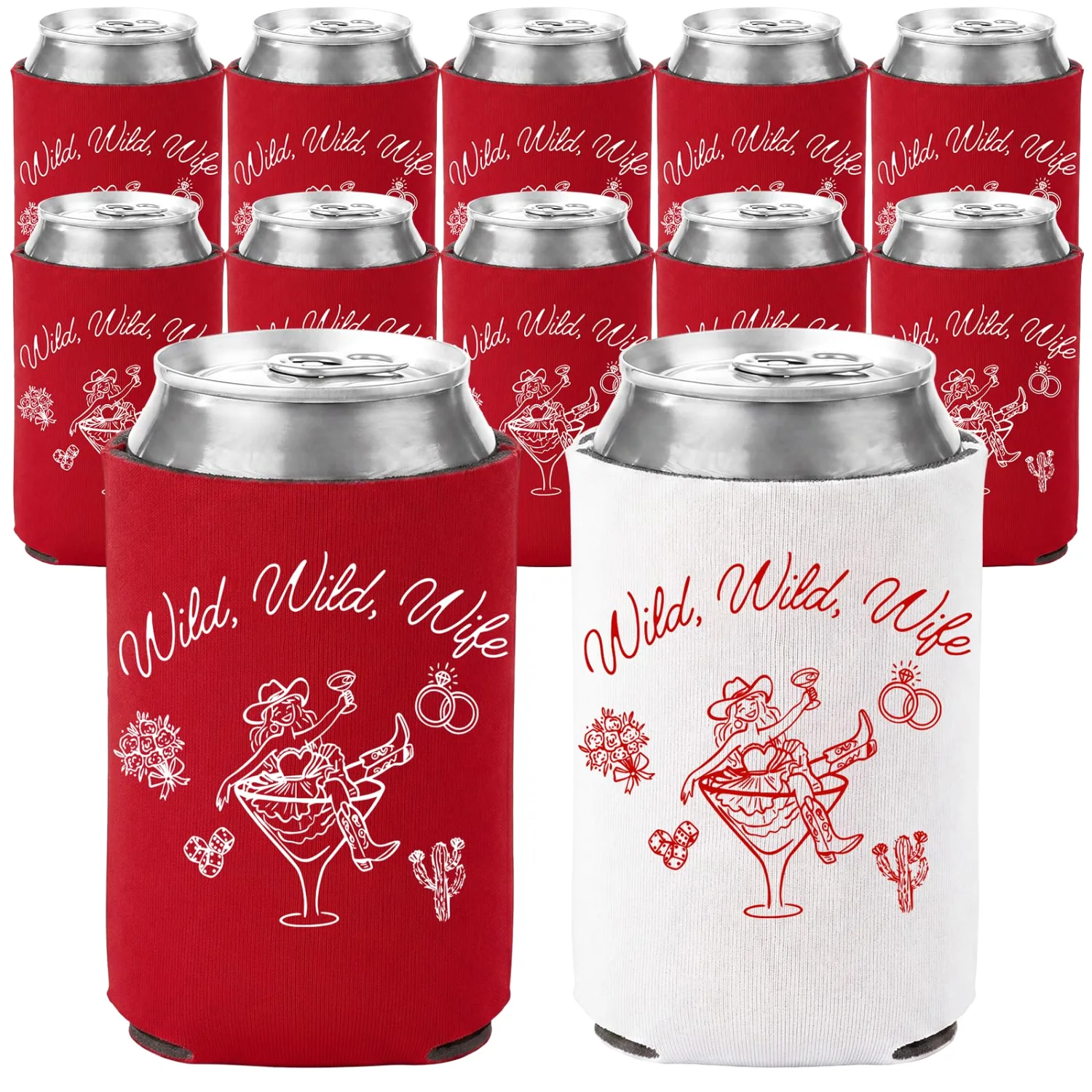 CHENGU Western bachelorette can coolers, Modern