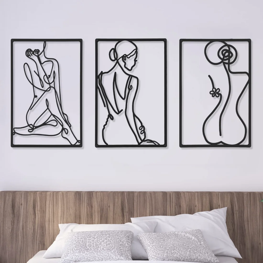 CHENGU Abstract woman line wall art, Elegant, view 2