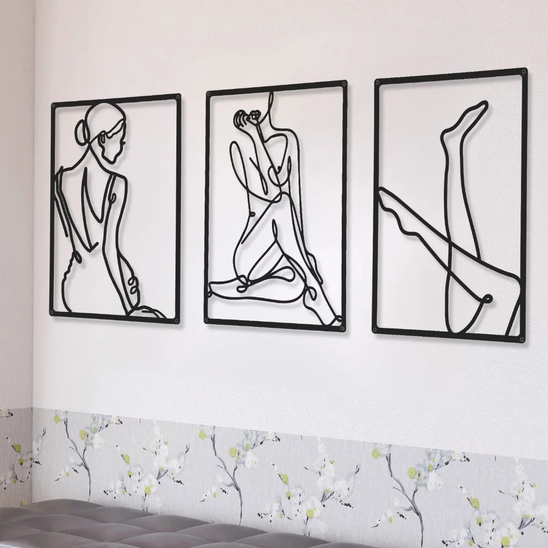 CHENGU Abstract woman line wall art, Leg, view 2