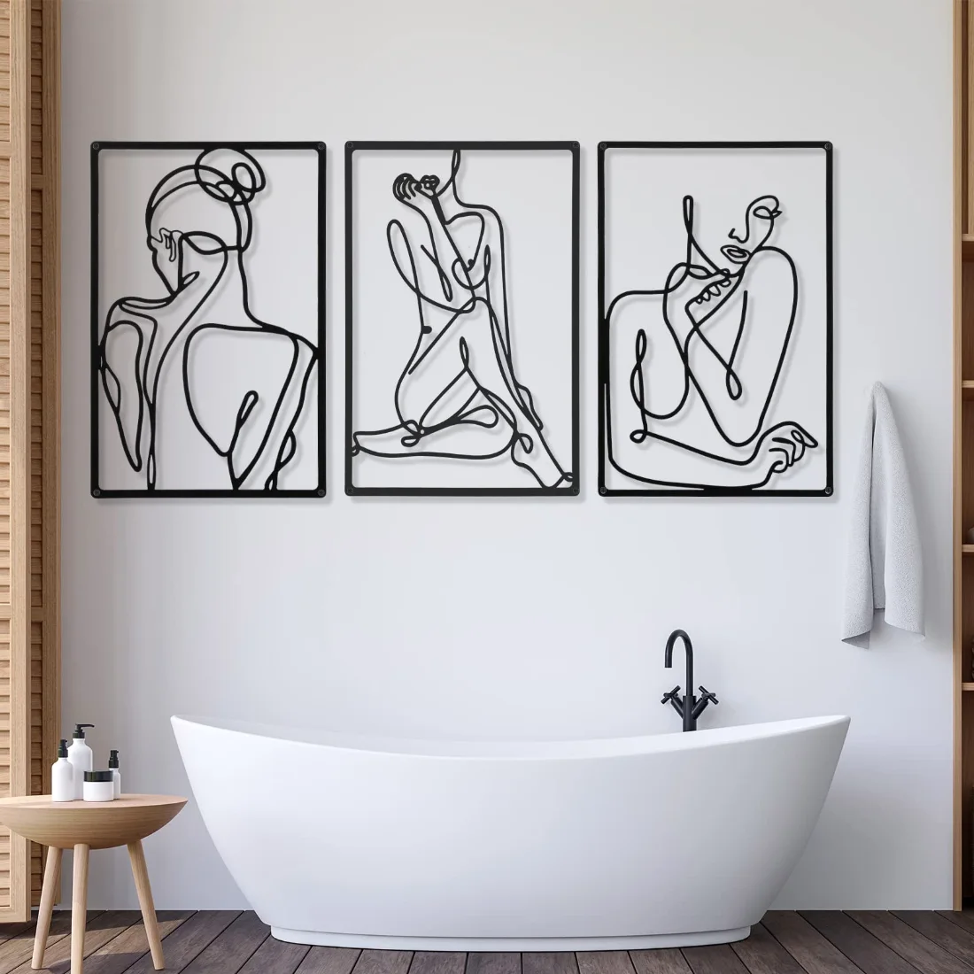 CHENGU Abstract woman line wall art, Vibrant, view 5