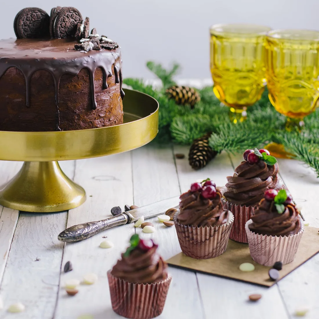 CHENGU Woodland woodgrain cupcake liners, view 3