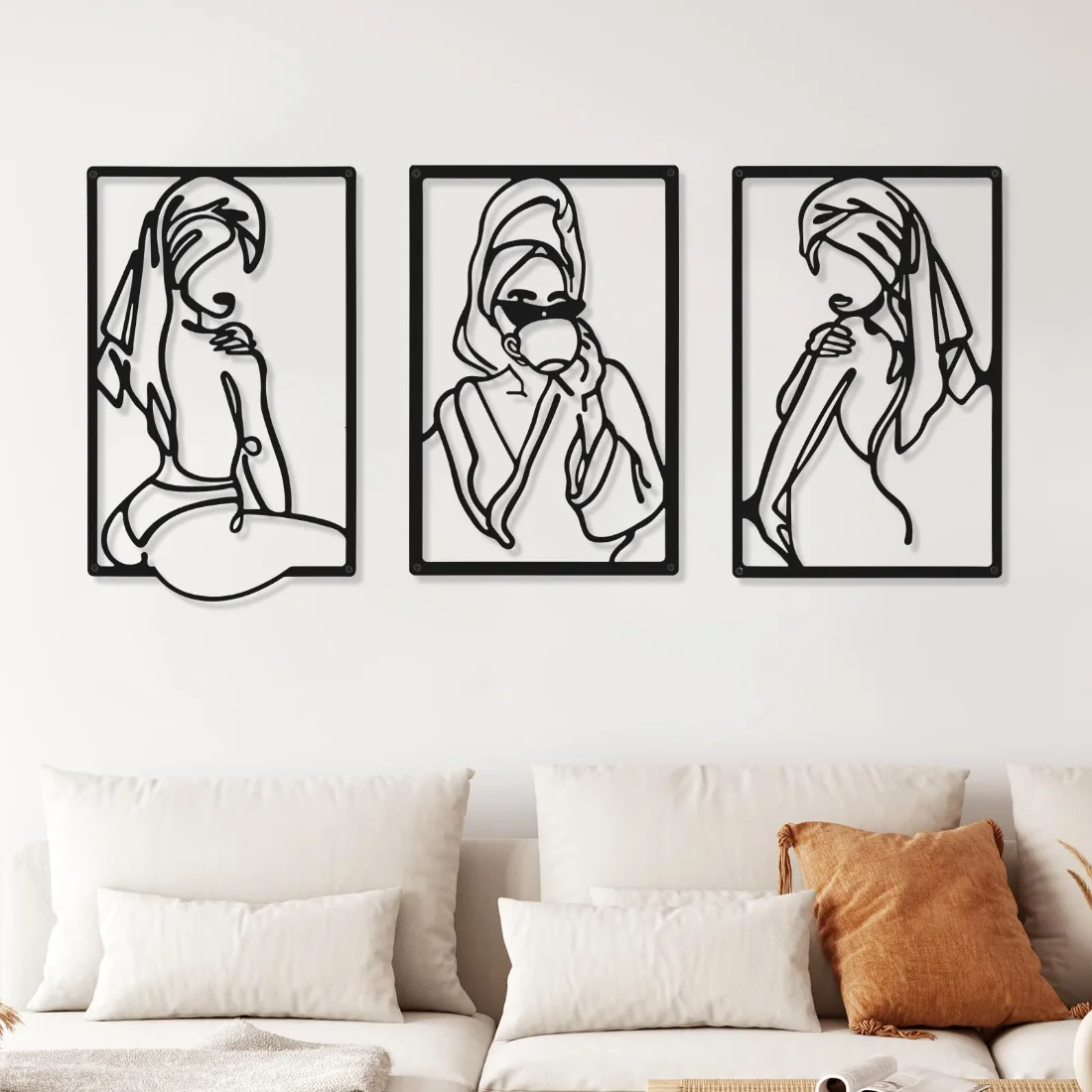 CHENGU Abstract woman line wall art, Cup, view 2