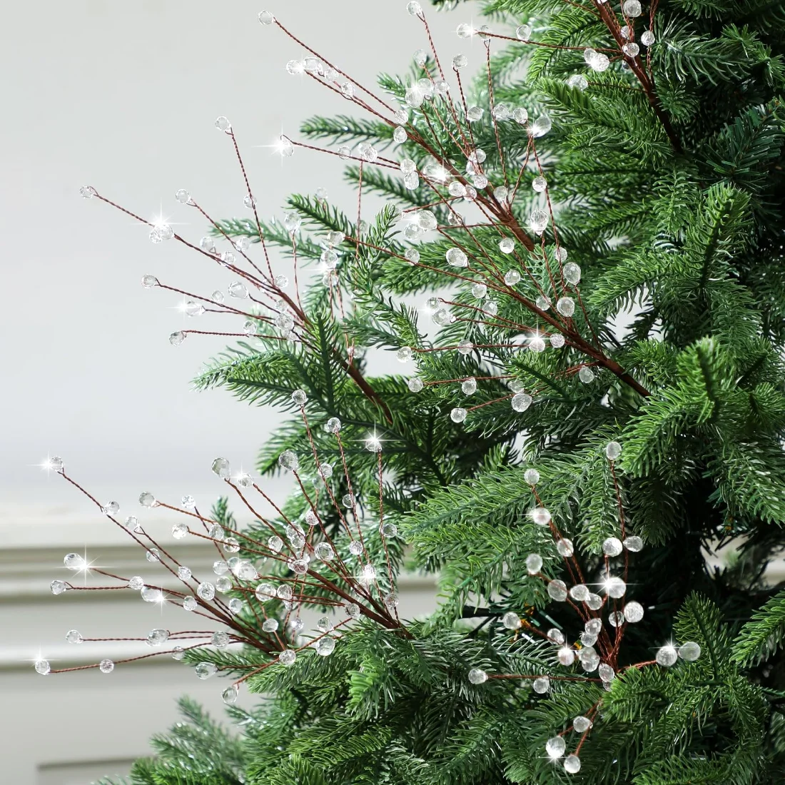 CHENGU Acrylic crystal Christmas tree picks, view 2