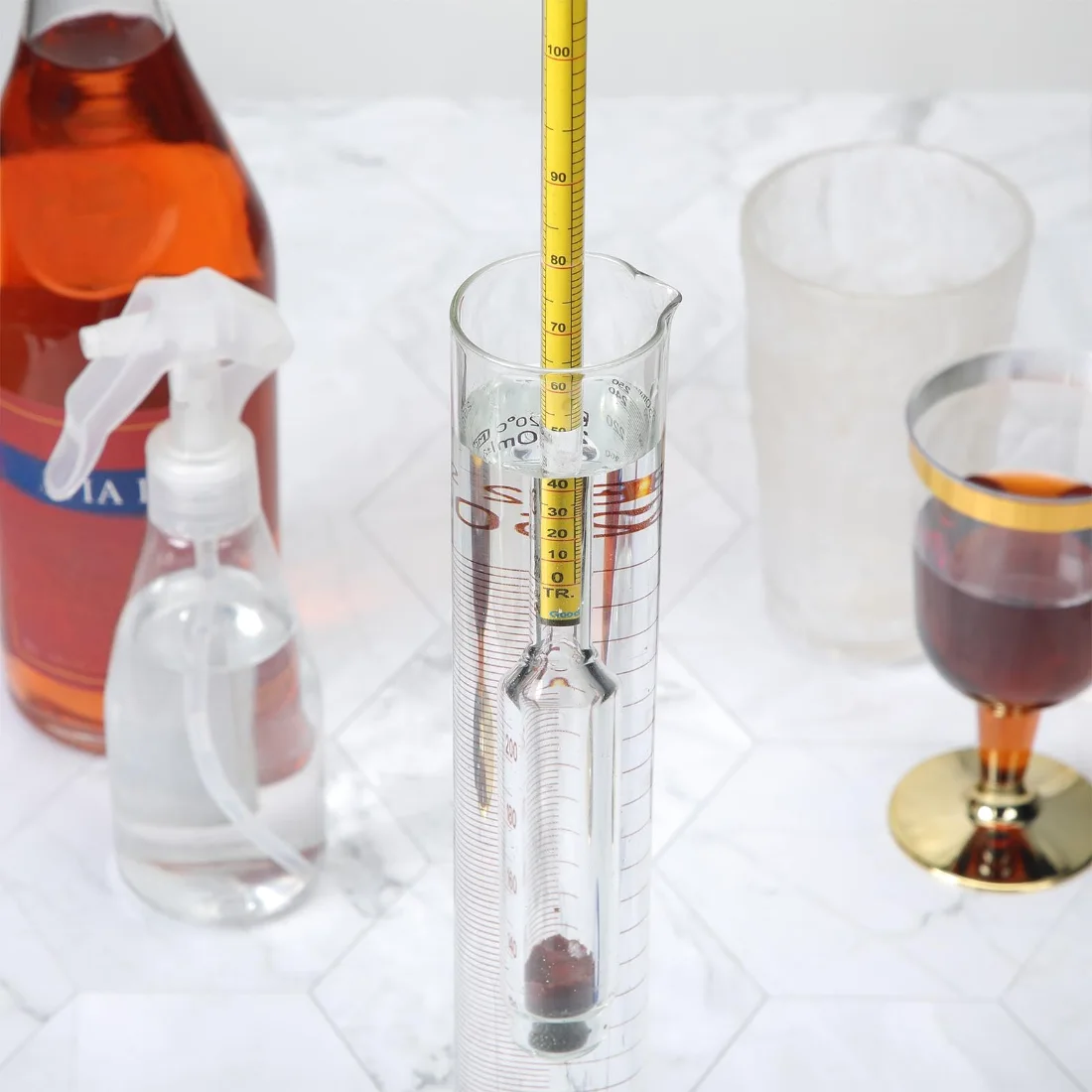 CHENGU Alcohol hydrometer test kit, view 2