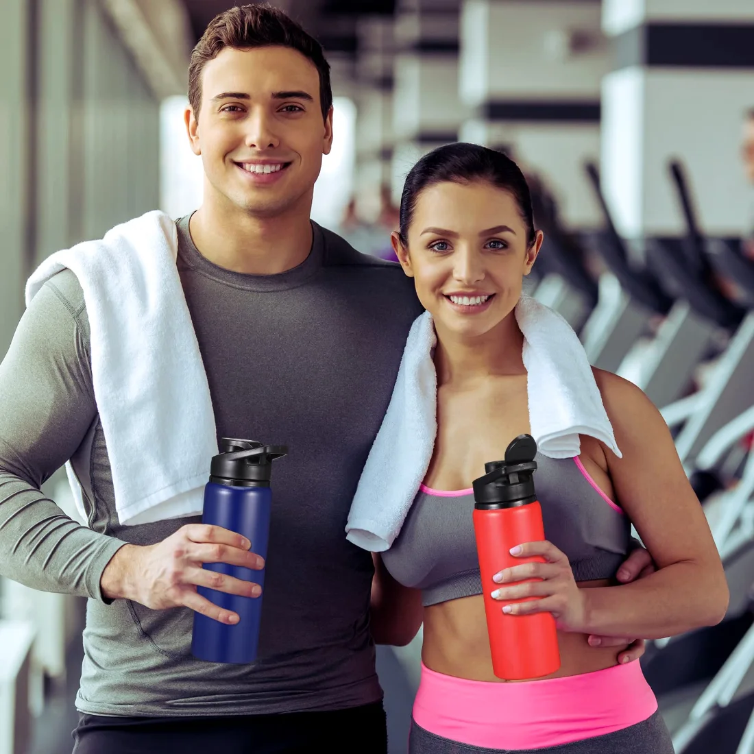 CHENGU Aluminum water bottles, 24 oz, 24 Ounces, view 2