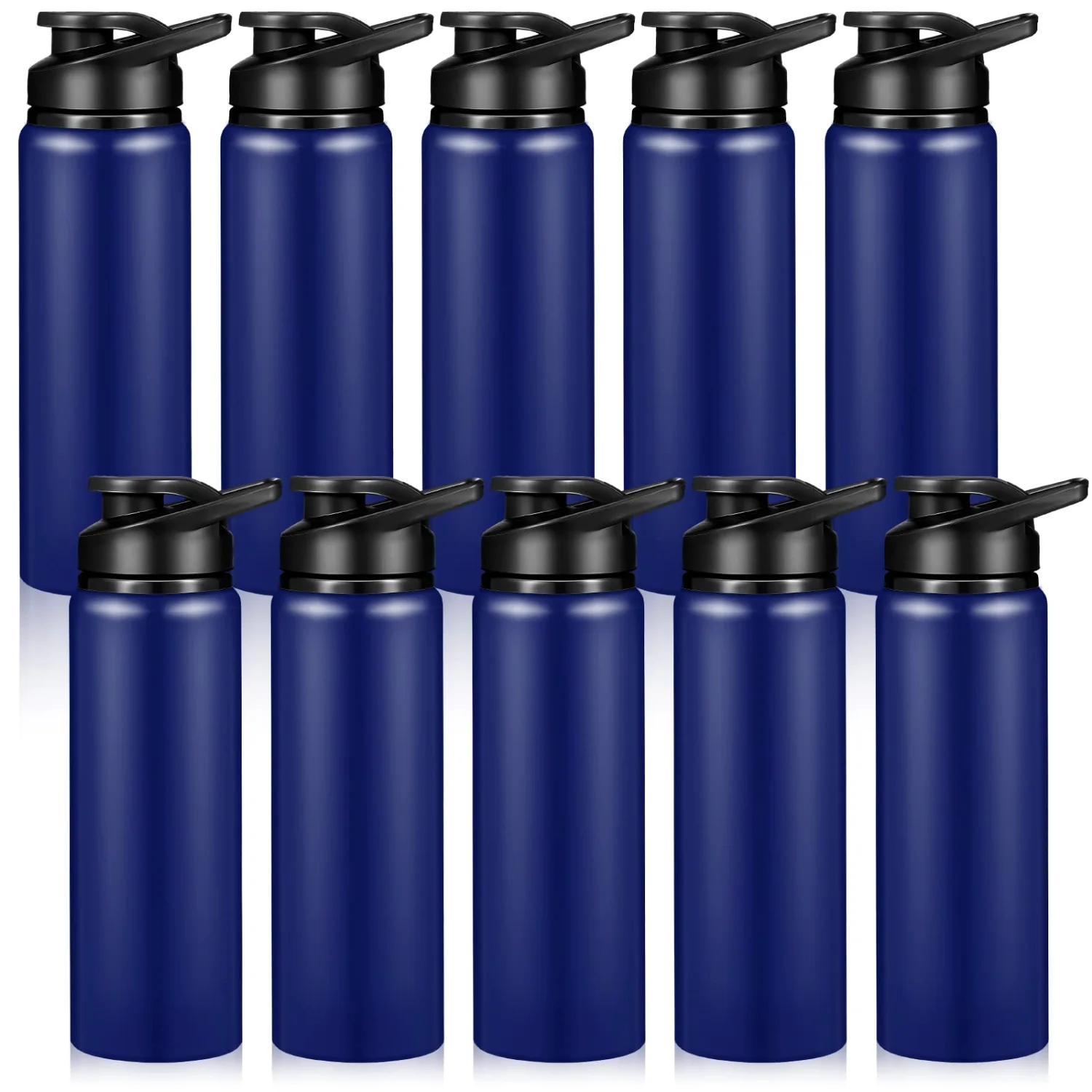 CHENGU Aluminum water bottles, 25 oz, Blue, 4 pcs
