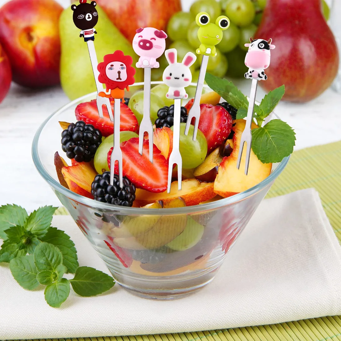 CHENGU Animal food picks with jars, view 4