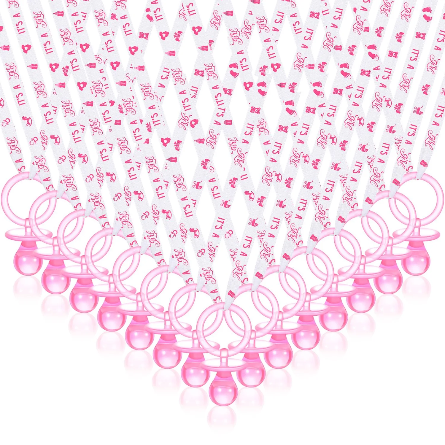 CHENGU Guest favors and keepsakes, 100 pcs, Pink and White