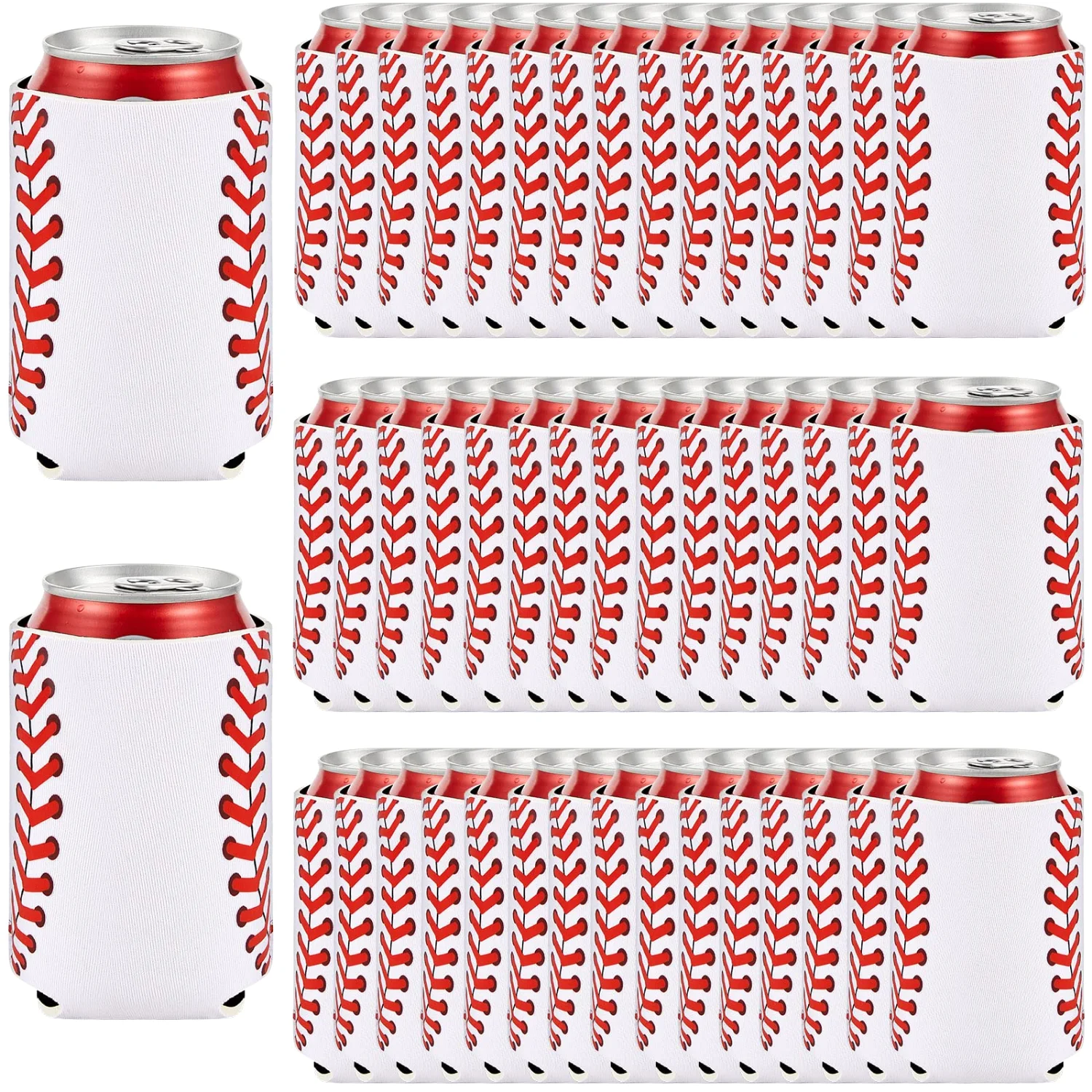 CHENGU Can coolers, 12 to 50 pcs, 5.1 x 4 Inch, 50 pcs