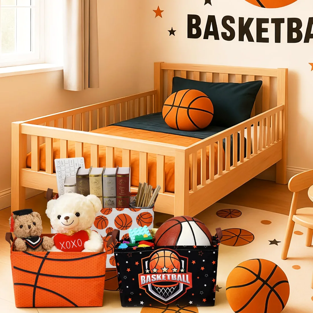 CHENGU Sports storage baskets, Basketball, view 4