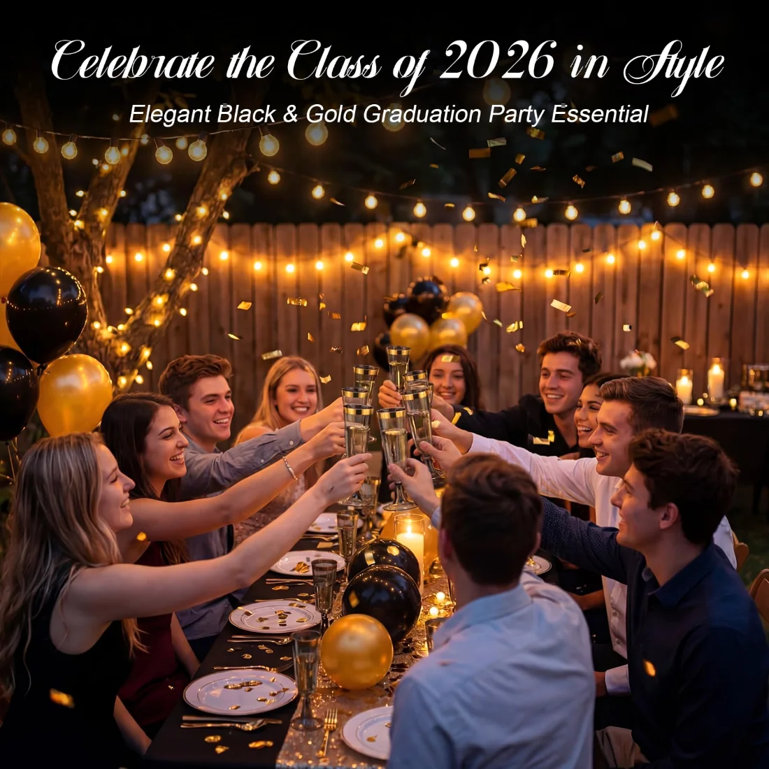 CHENGU Champagne flutes, Black, view 3