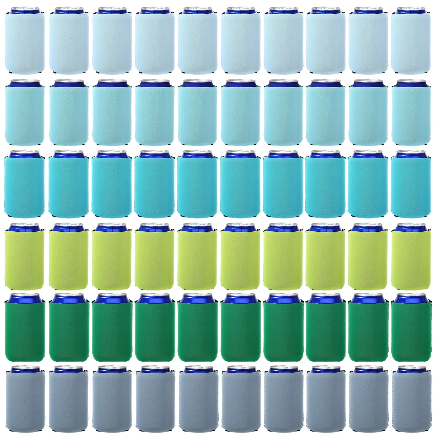 CHENGU Blank neoprene can cooler sleeves, Morandi Color, 60 pcs