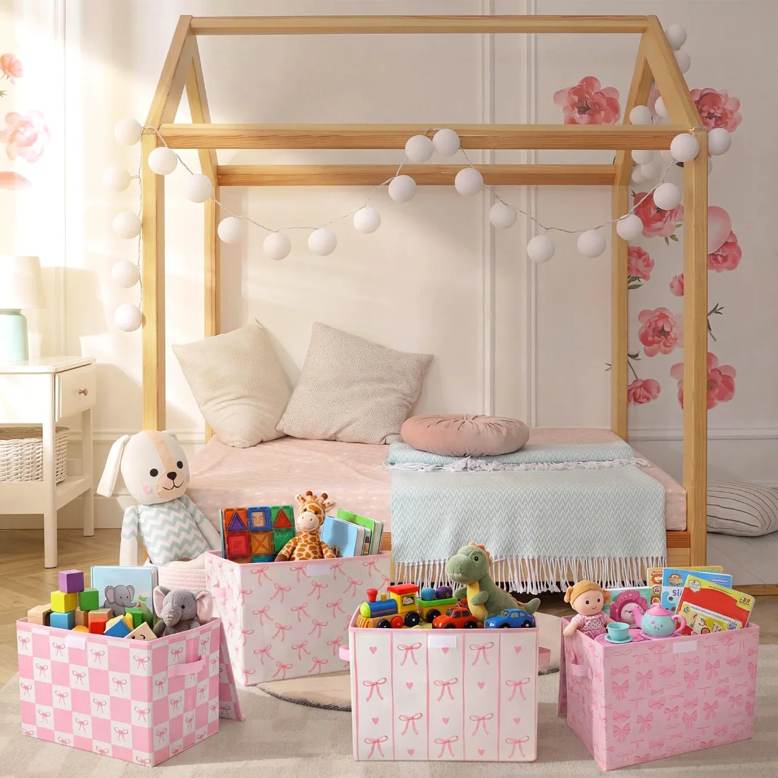 CHENGU Bow storage bins with lids, view 4