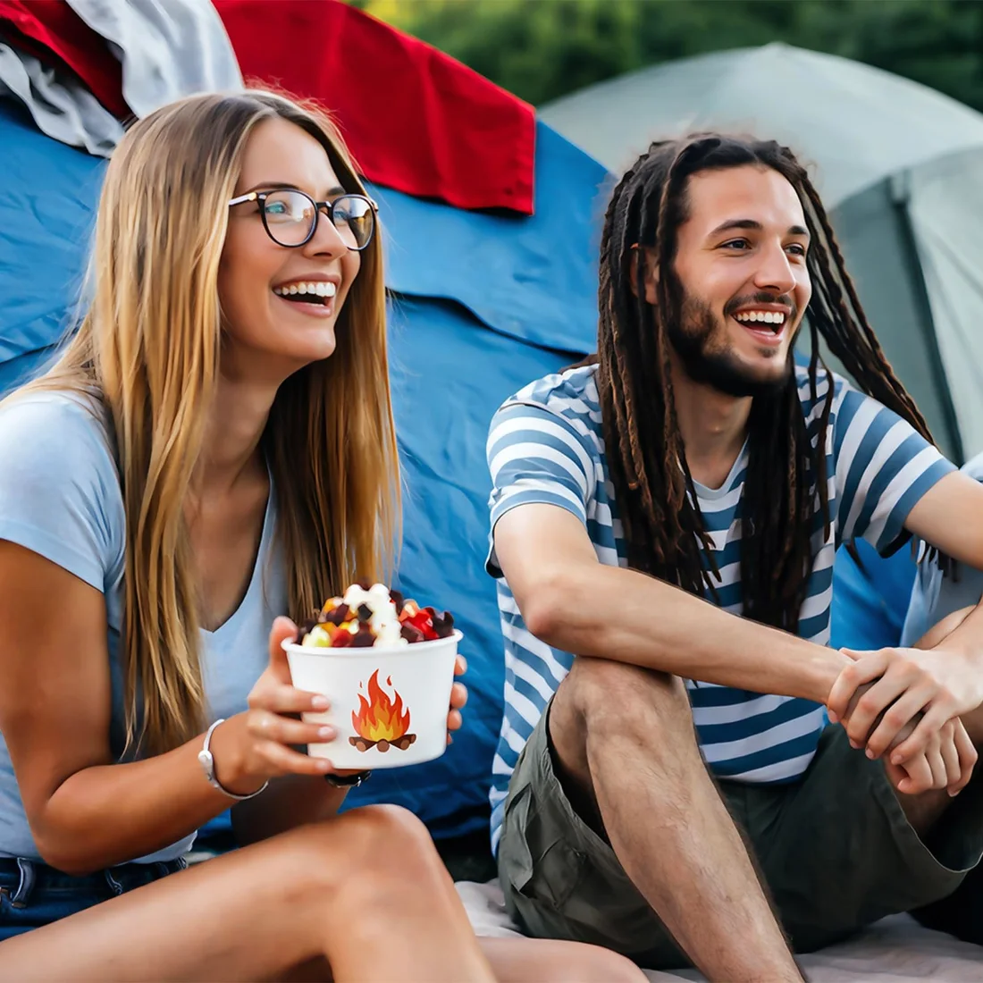 CHENGU Camping paper treat cups, view 2