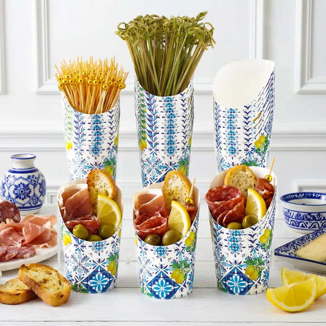 CHENGU Charcuterie cups with picks, Capri Lemon, view 2