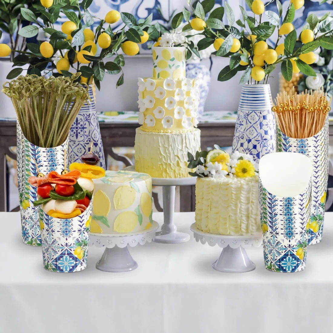 CHENGU Charcuterie cups with picks, Capri Lemon, view 3