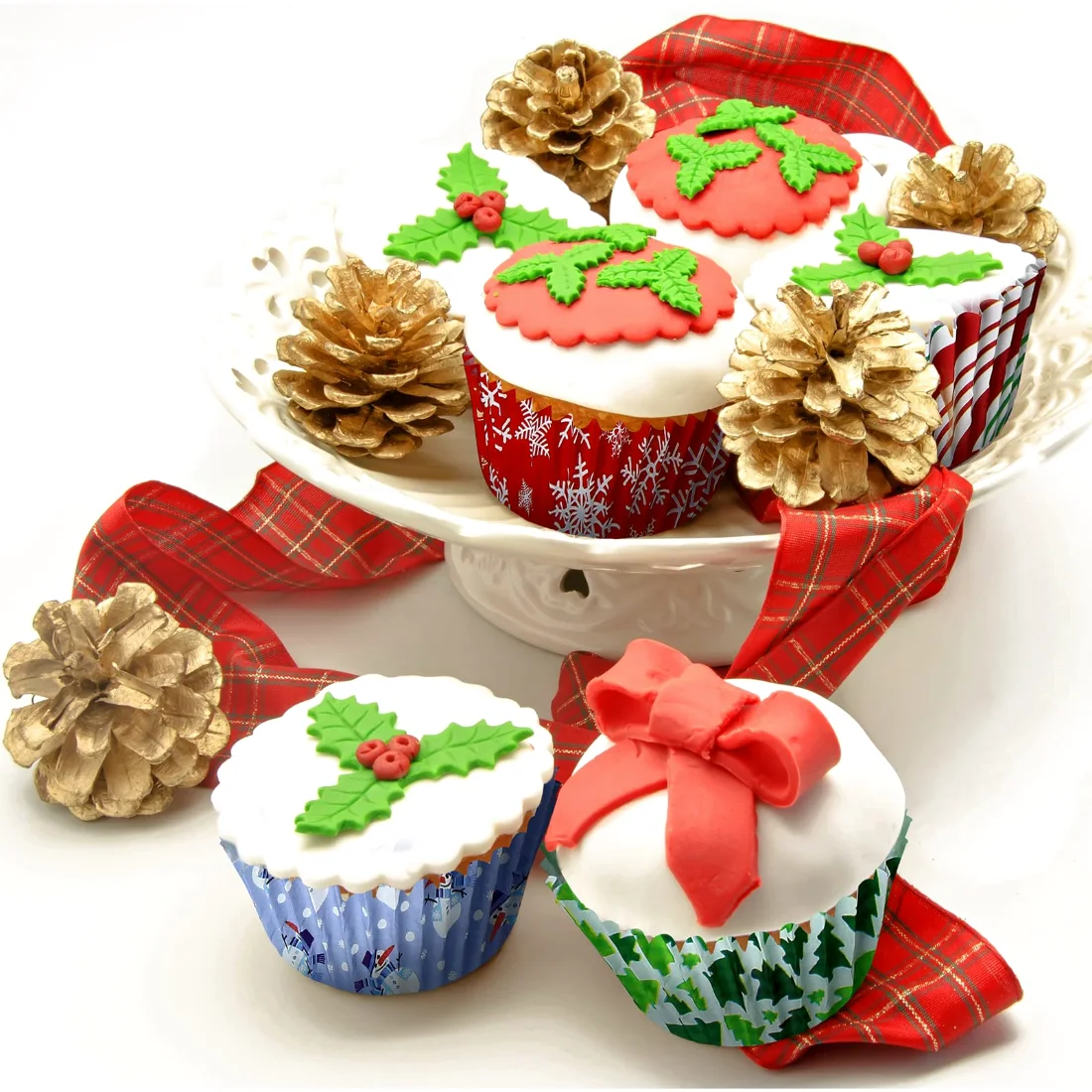 CHENGU Christmas cupcake liners, Candy Styles, view 3