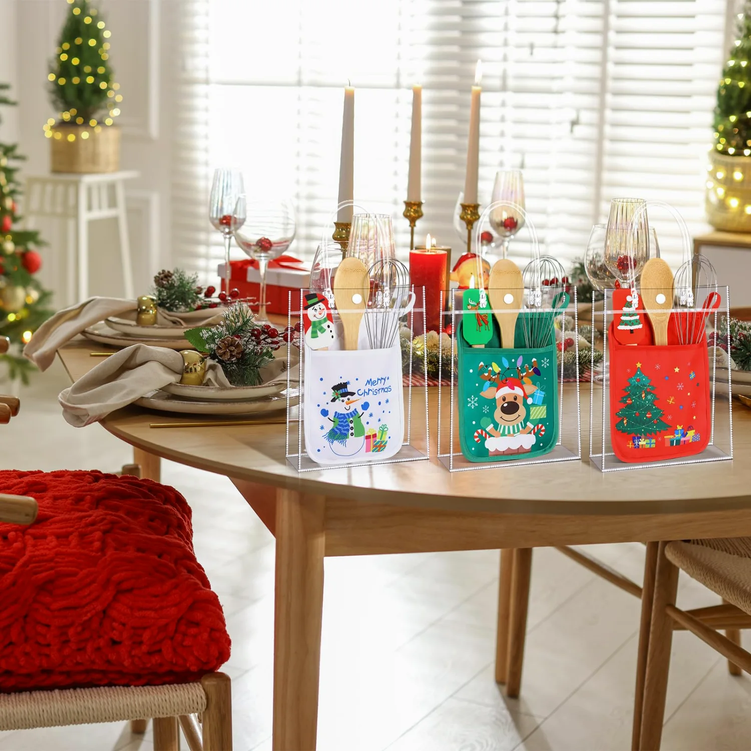 CHENGU Gift sets, 6 sets, Green Red White
