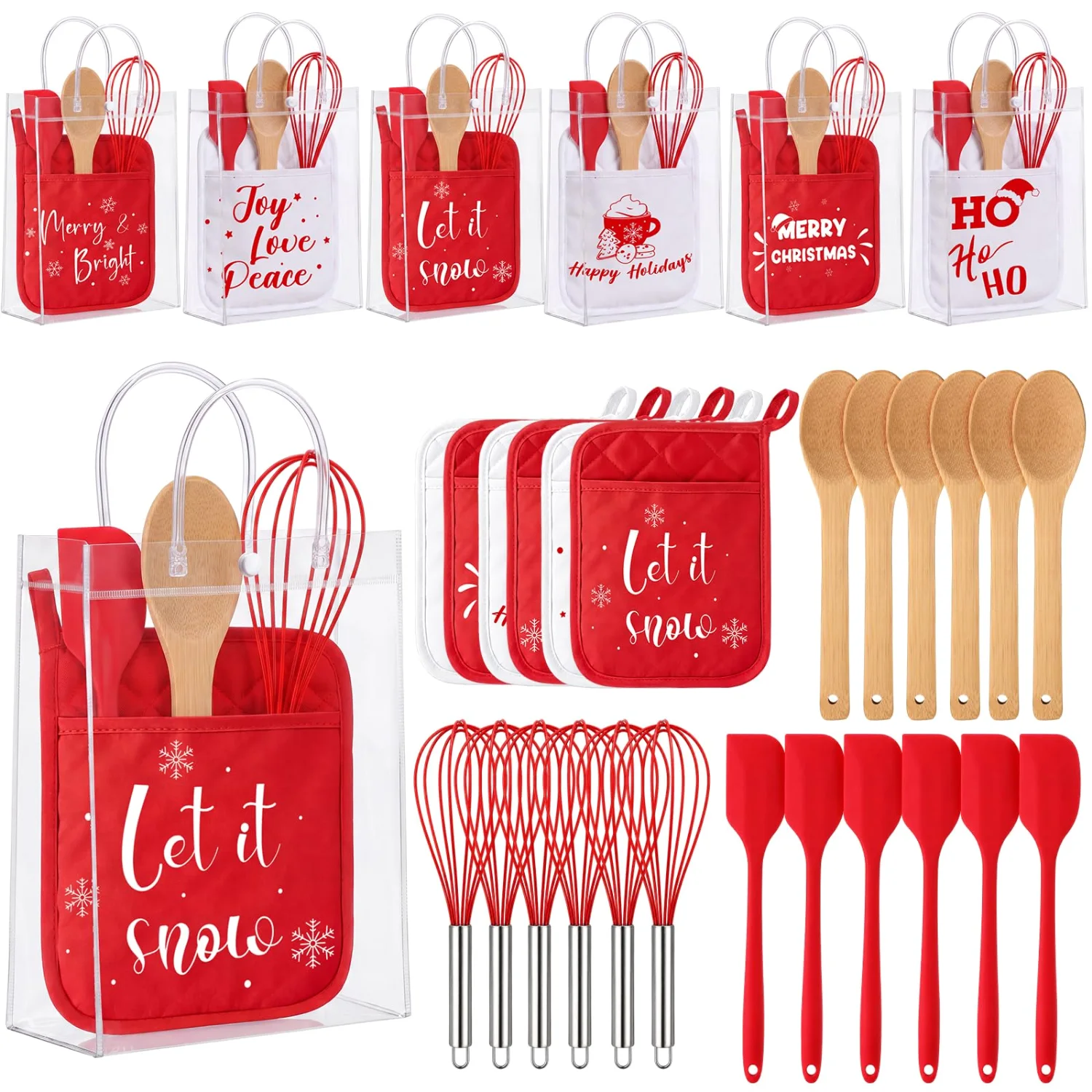 CHENGU Gift sets, 6 sets, Quotes, Red