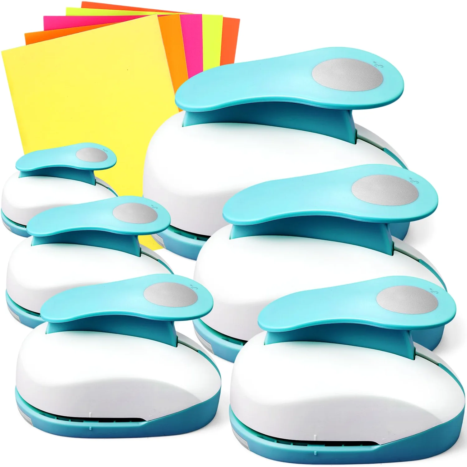 CHENGU Hole punches, Blue, Circle
