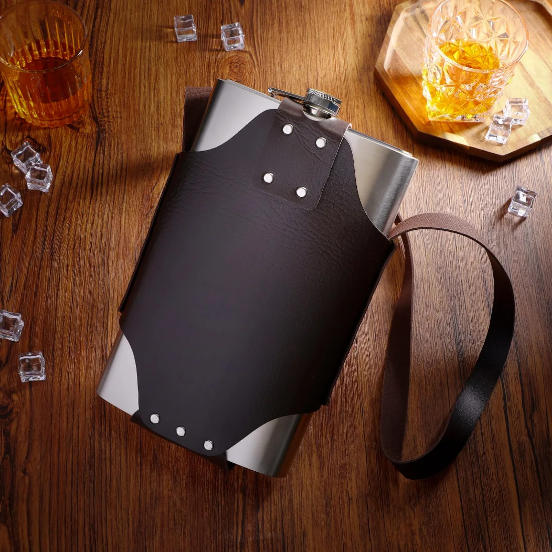 CHENGU Classic hip flask, view 3