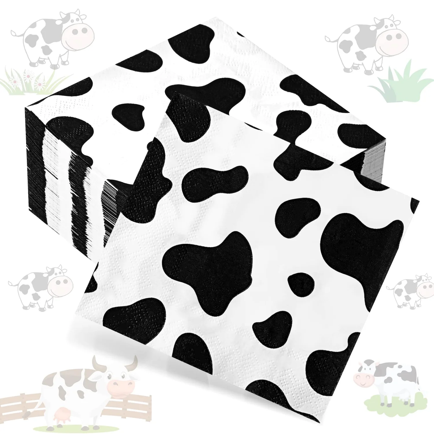 CHENGU Cow print napkins