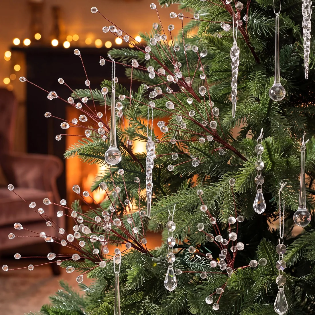 CHENGU Crystal Christmas tree decor, view 2