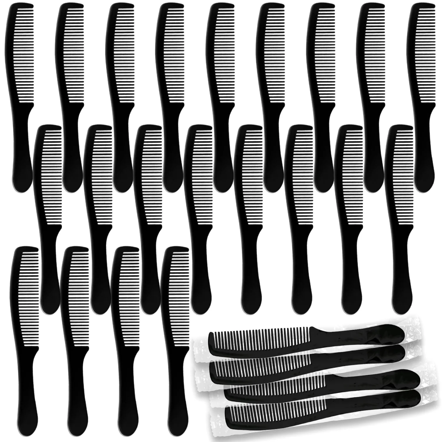 CHENGU Combs and hair tools, Black, 100 pcs