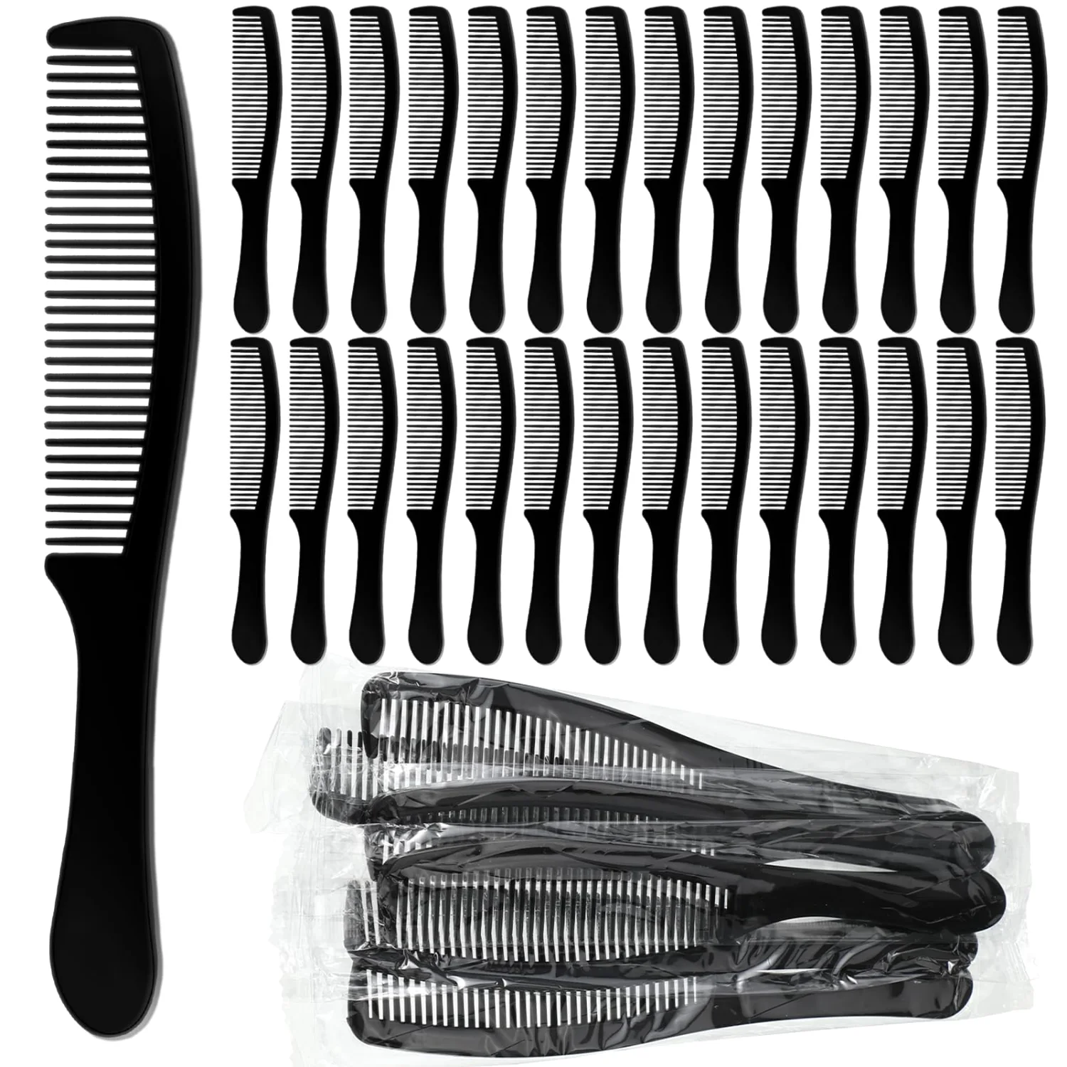 CHENGU Disposable pocket combs, Black