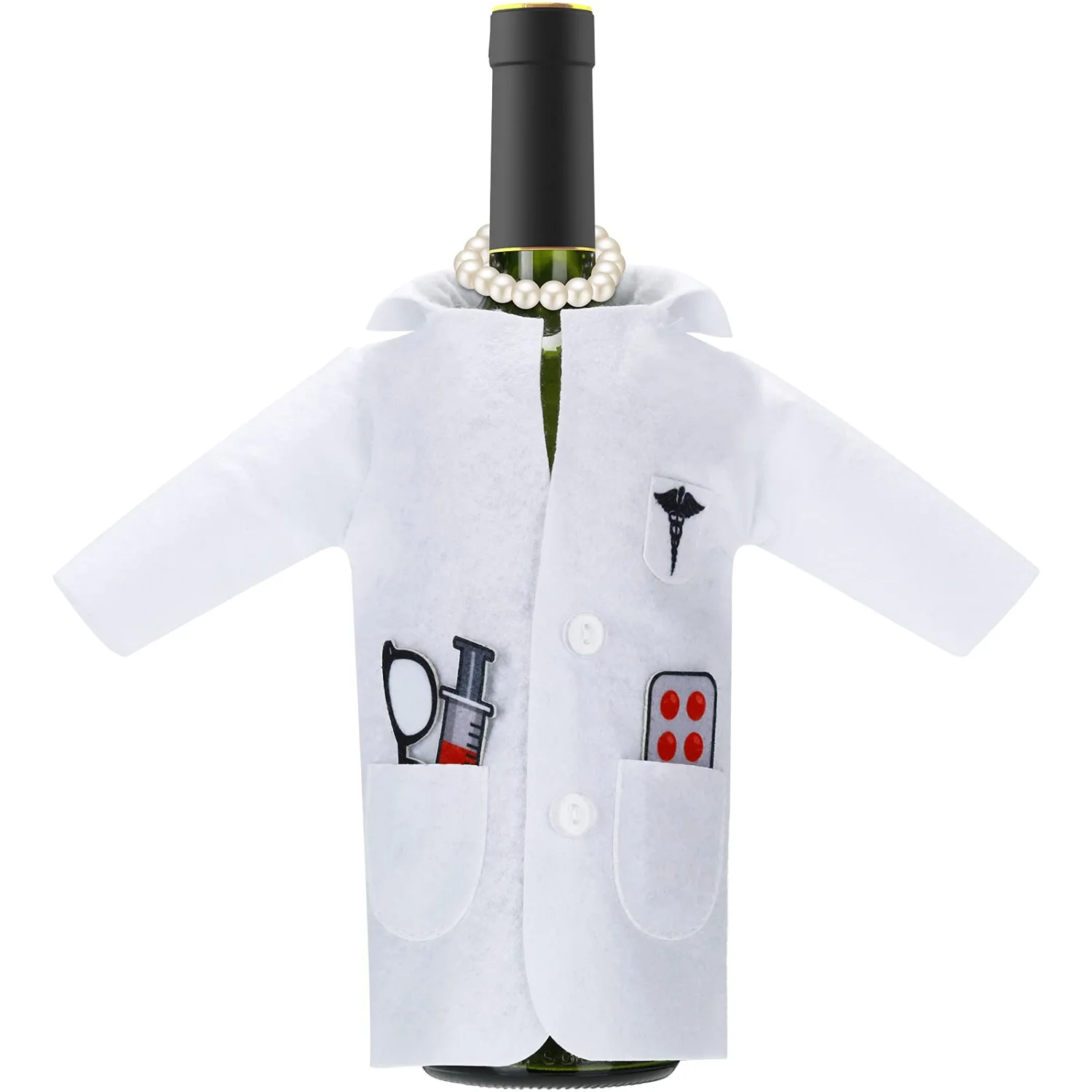 CHENGU Doctor coat wine bottle cover
