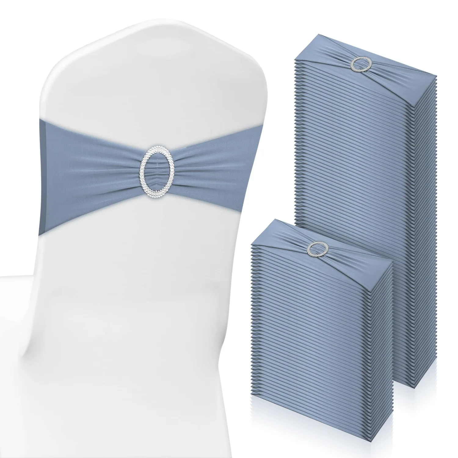 CHENGU Chair sashes, Dusty Blue