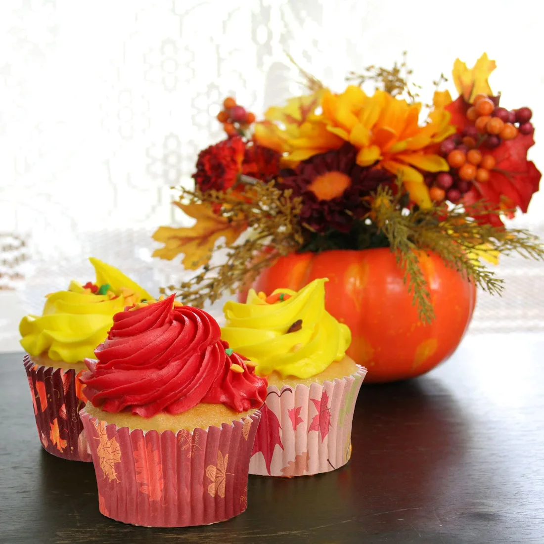 CHENGU Fall cupcake liners, view 4