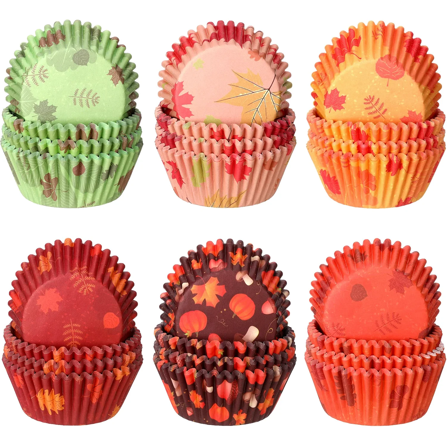 CHENGU Fall cupcake liners