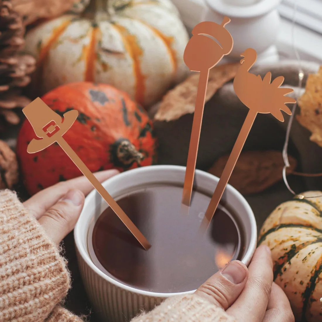 CHENGU Seasonal coffee stirrers, Fashion, 50 pcs, view 4
