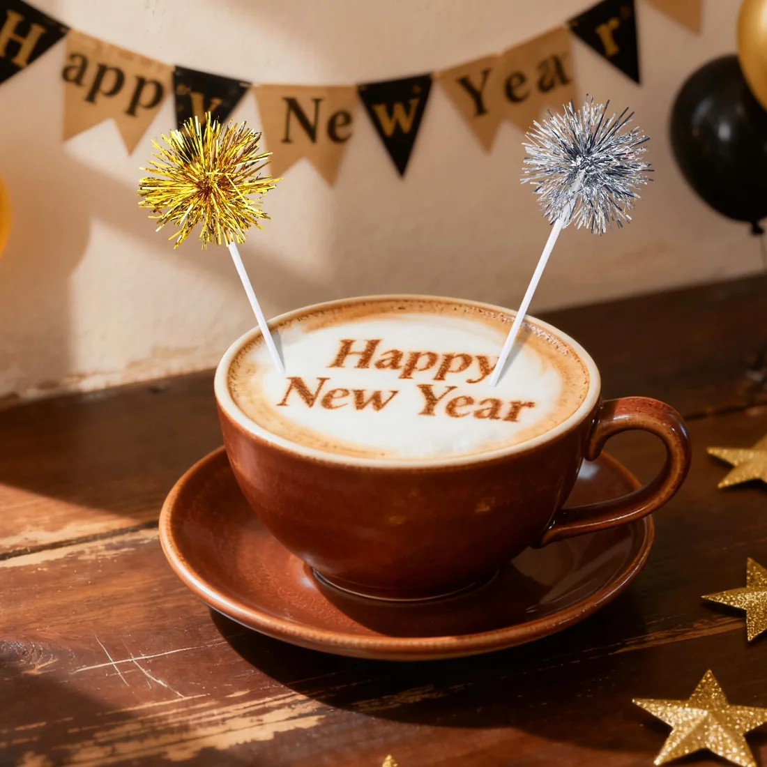 CHENGU Seasonal coffee stirrers, Firework, 100 pcs, view 2