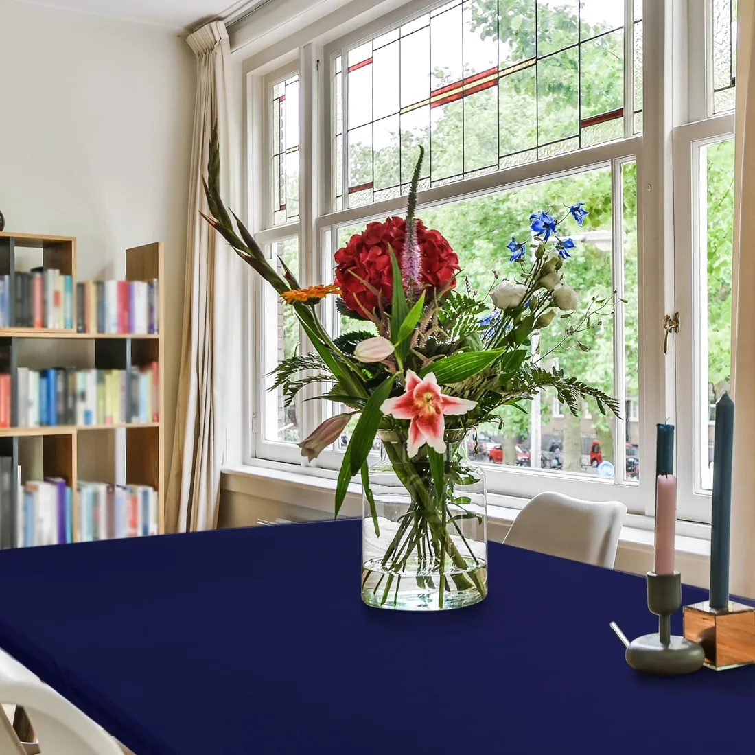 CHENGU Table covers and runners, Navy, 0.4" x 0.4" (Rectangular), view 3