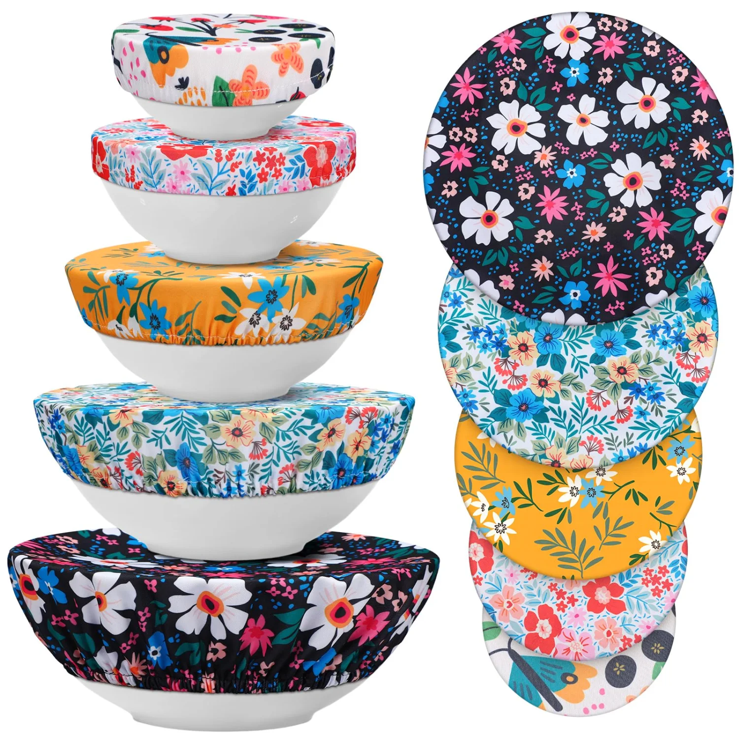 CHENGU Fabric bowl covers, Flower