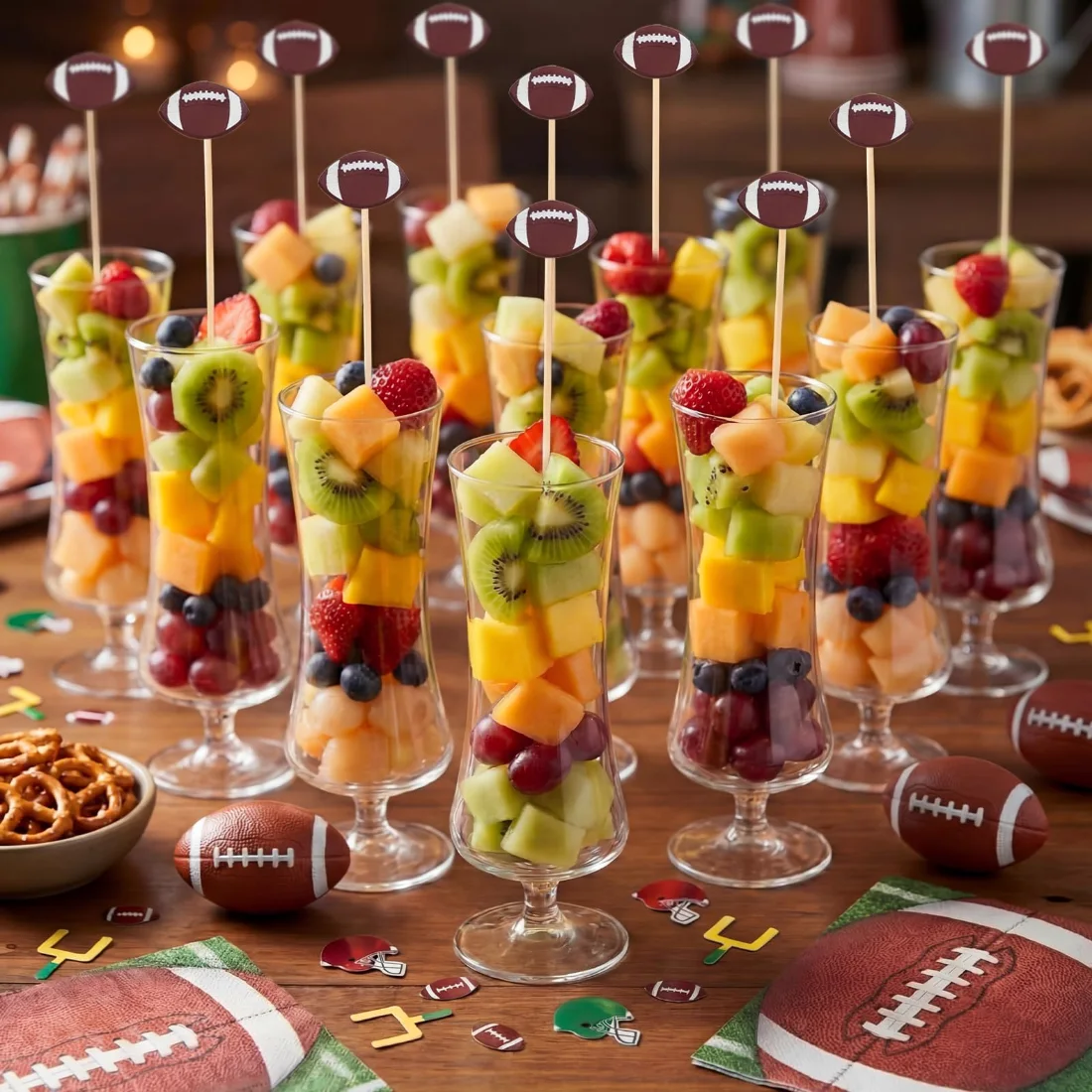 CHENGU Football cocktail picks, 10 Inch, view 4