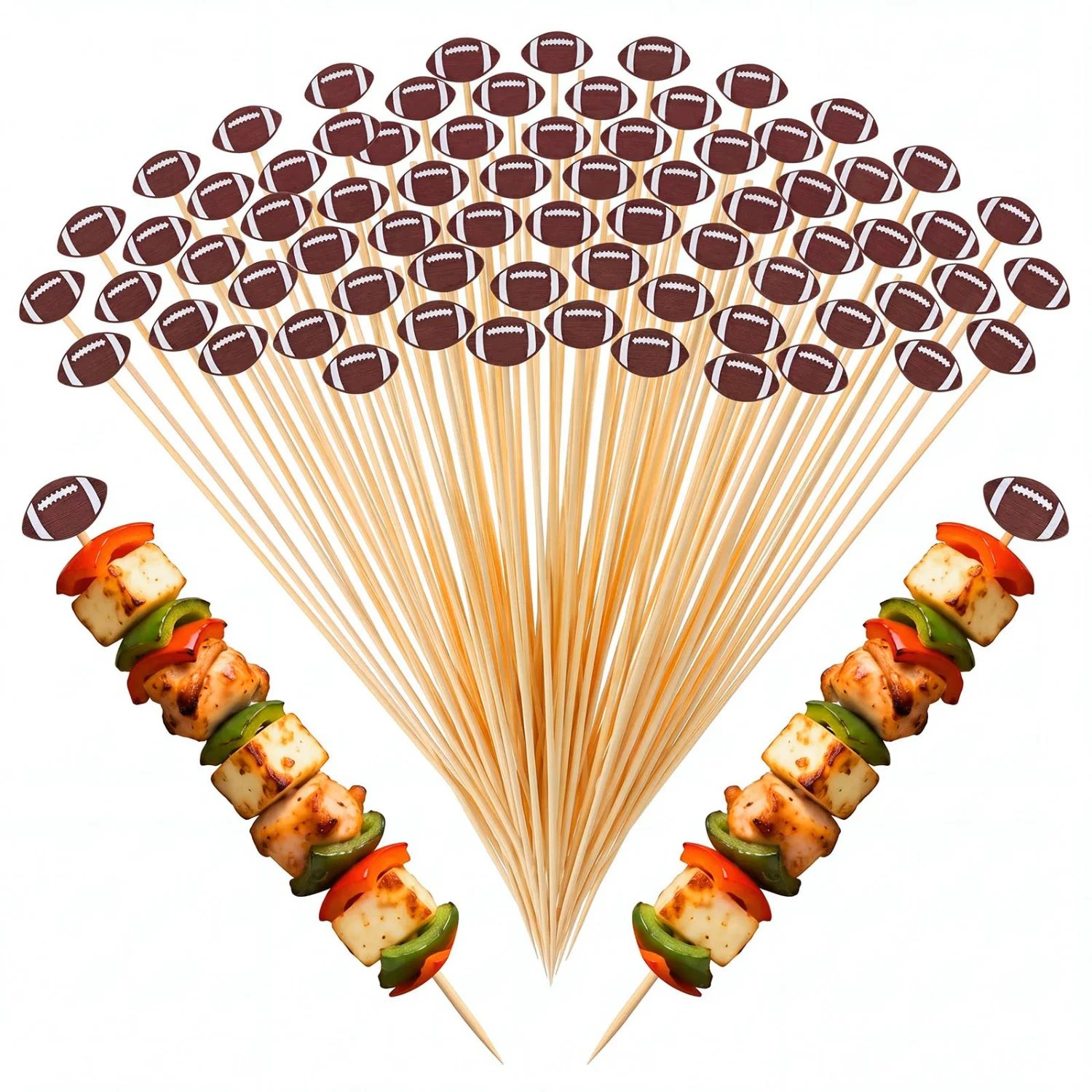 CHENGU Football cocktail picks, 10 Inch
