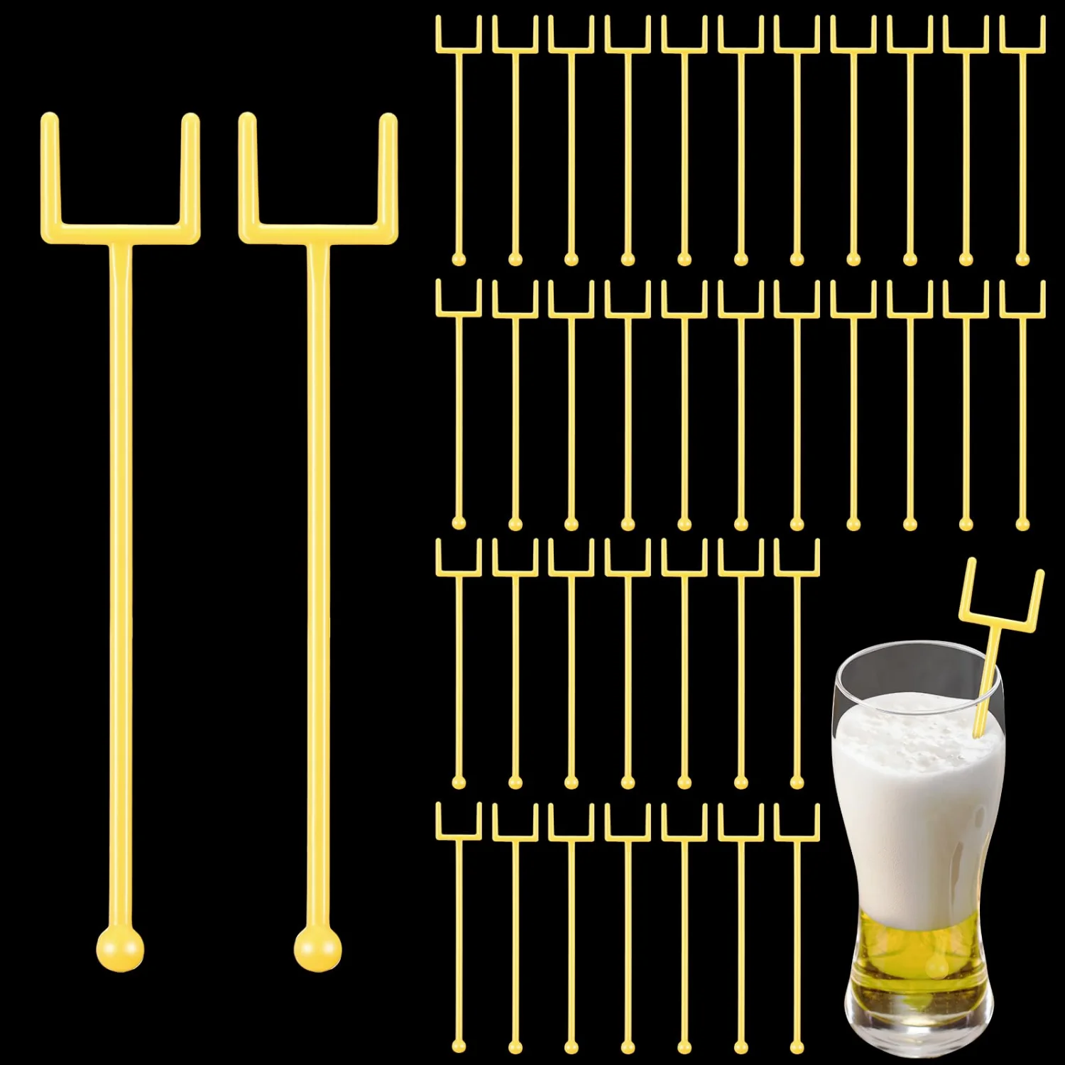 CHENGU Football drink stirrers