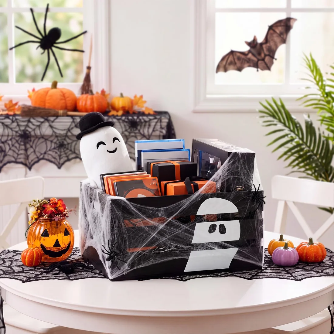 CHENGU Ghost design Halloween wooden crates, view 4