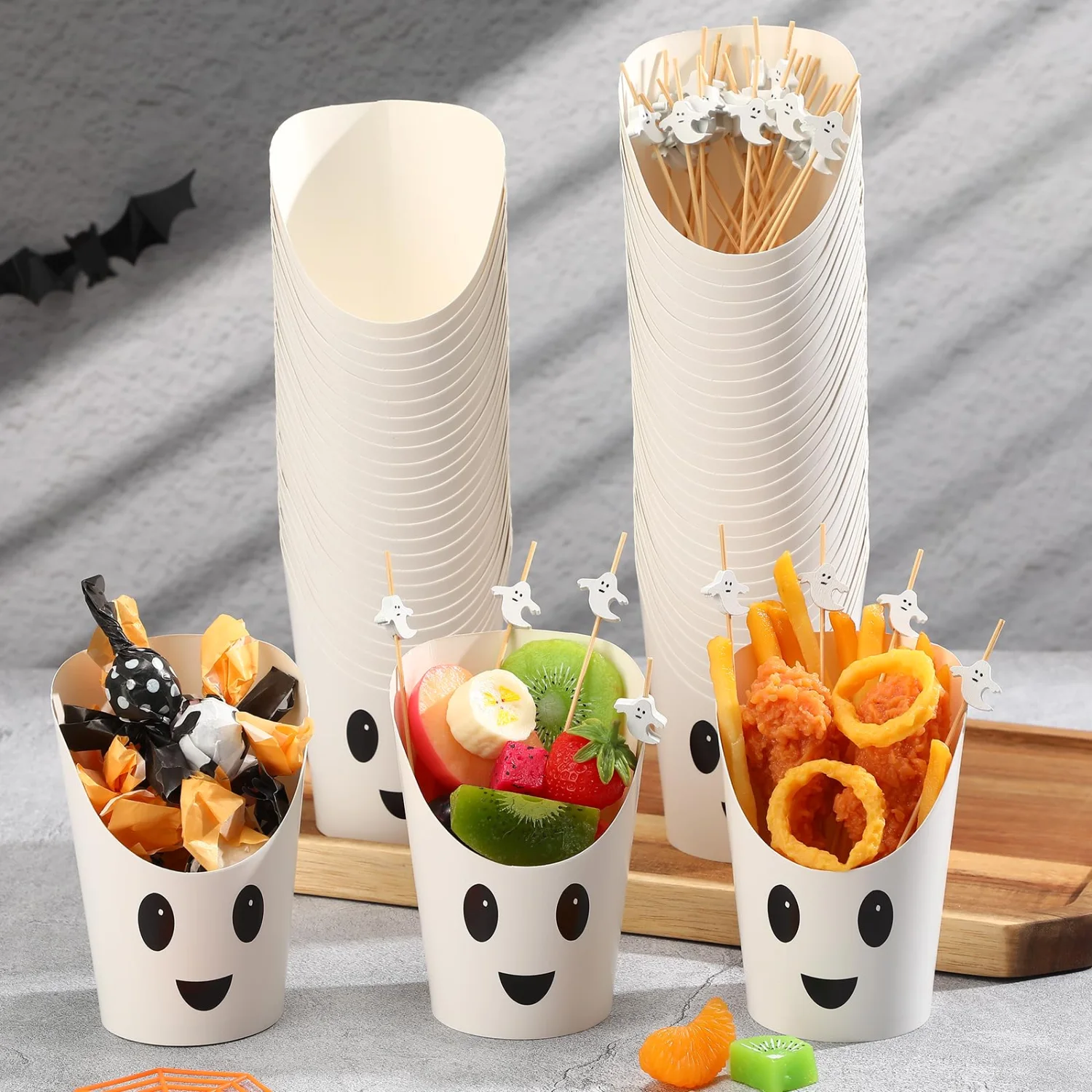 CHENGU Party cups, 260 pcs, Ghost