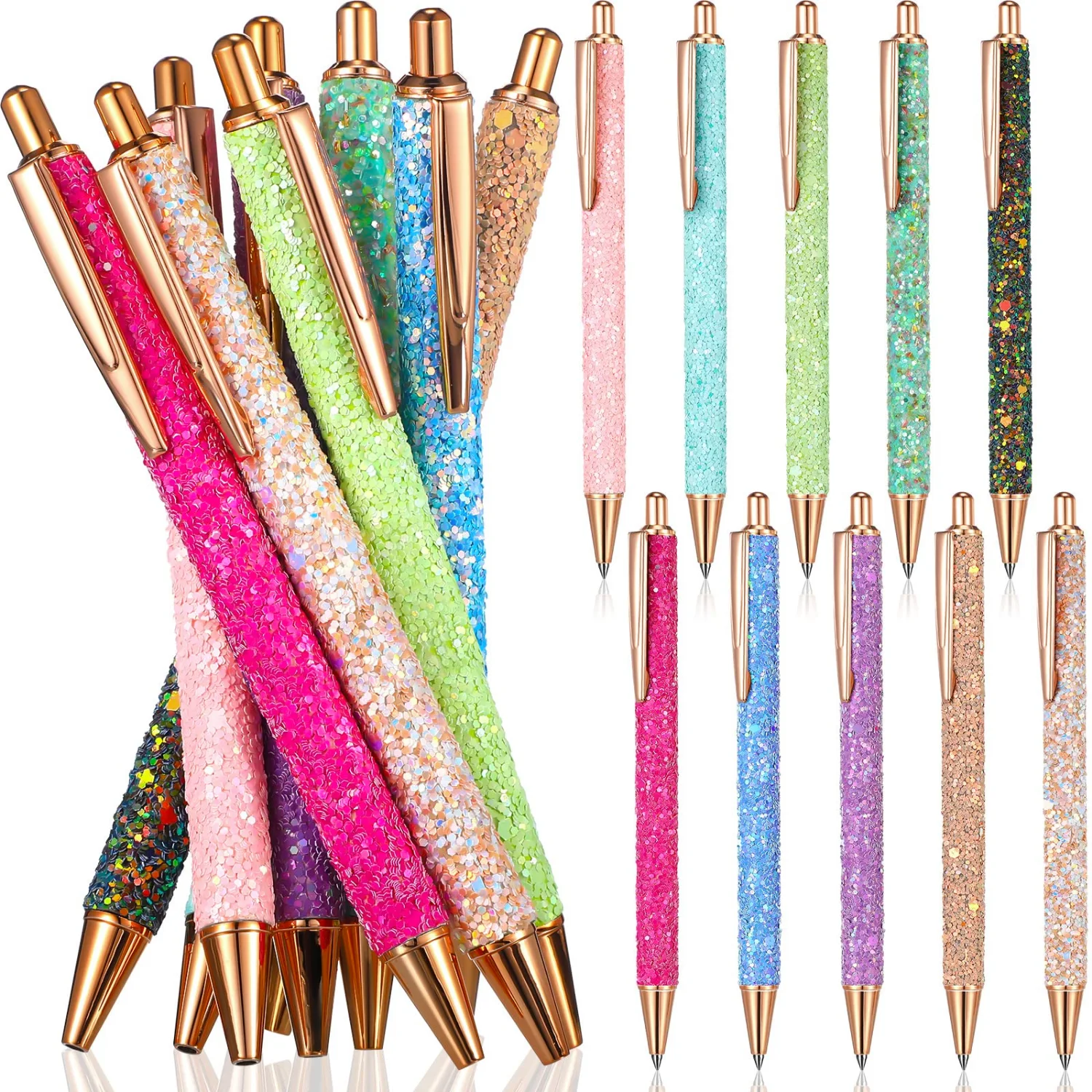 CHENGU Glitter metal ballpoint pens