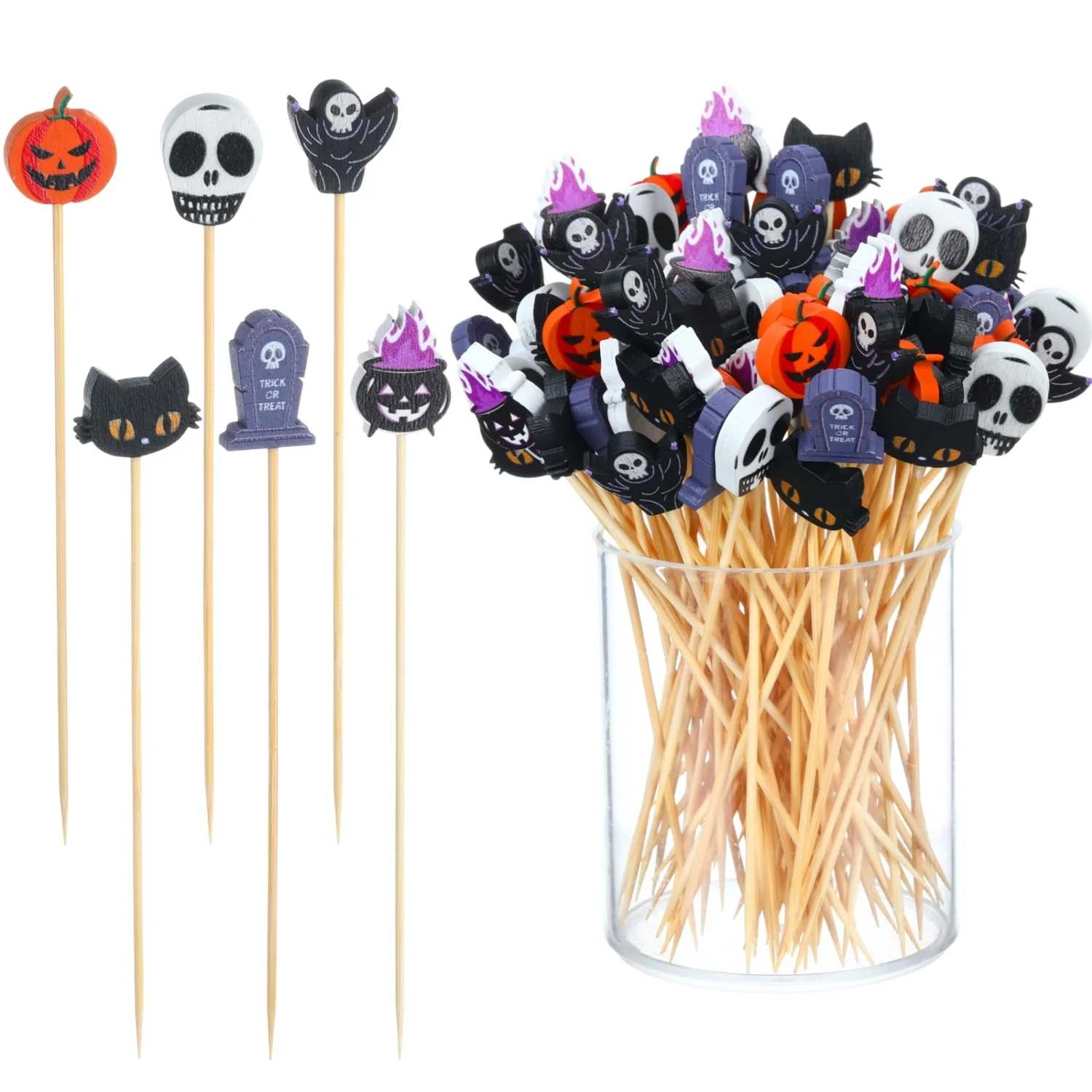 CHENGU Halloween cocktail picks