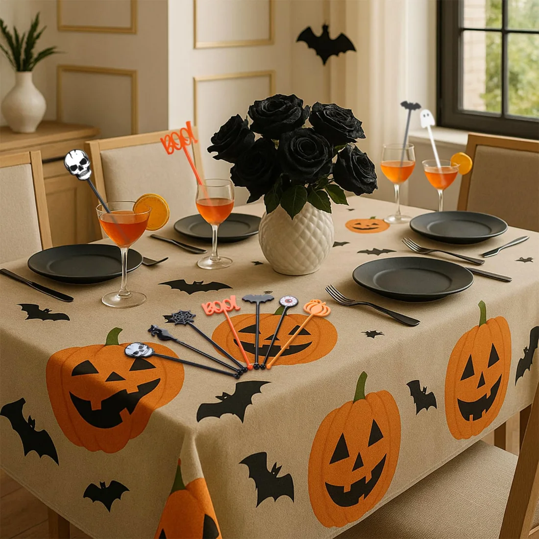 CHENGU Halloween swizzle sticks, view 3