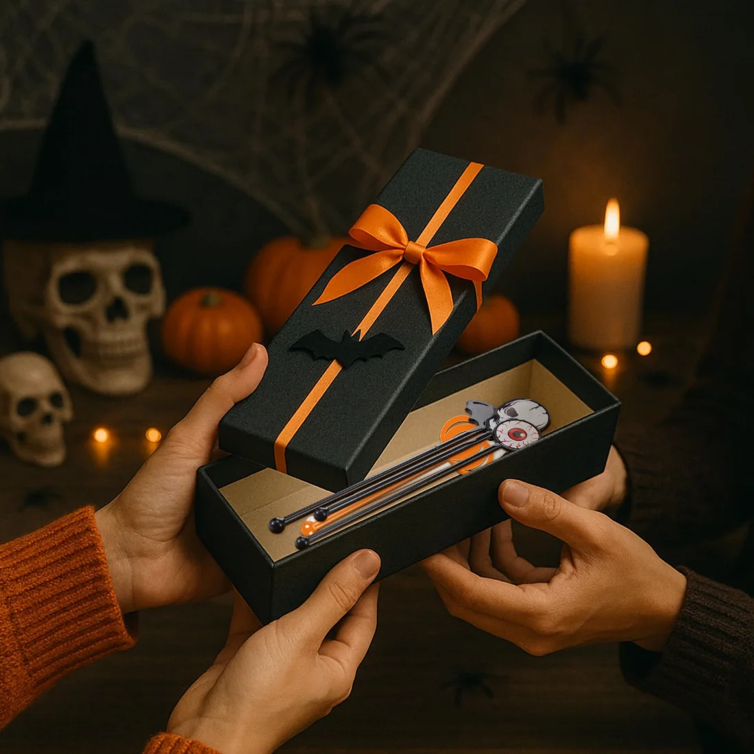 CHENGU Halloween swizzle sticks, view 4