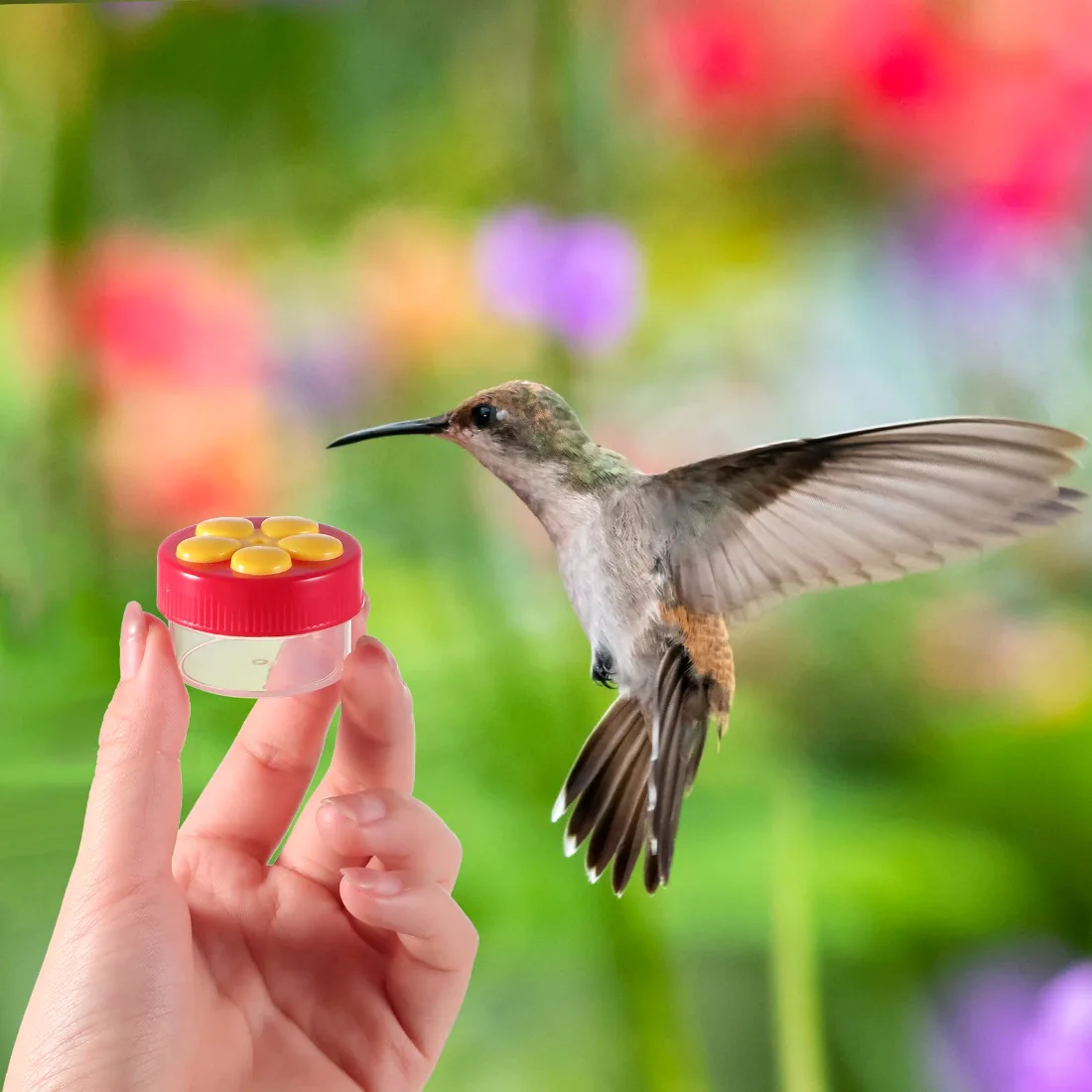 CHENGU Handheld hummingbird feeders, view 2