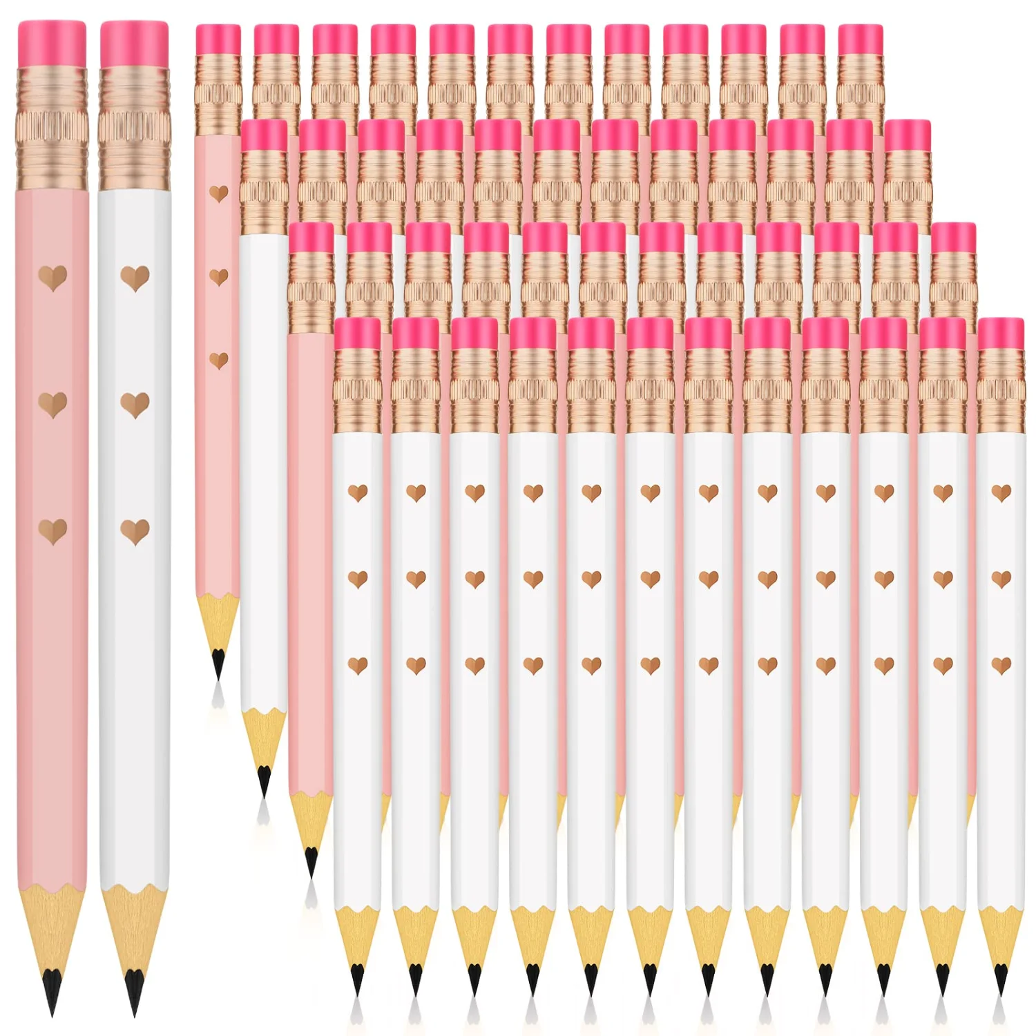 CHENGU Heart bridal shower pencils