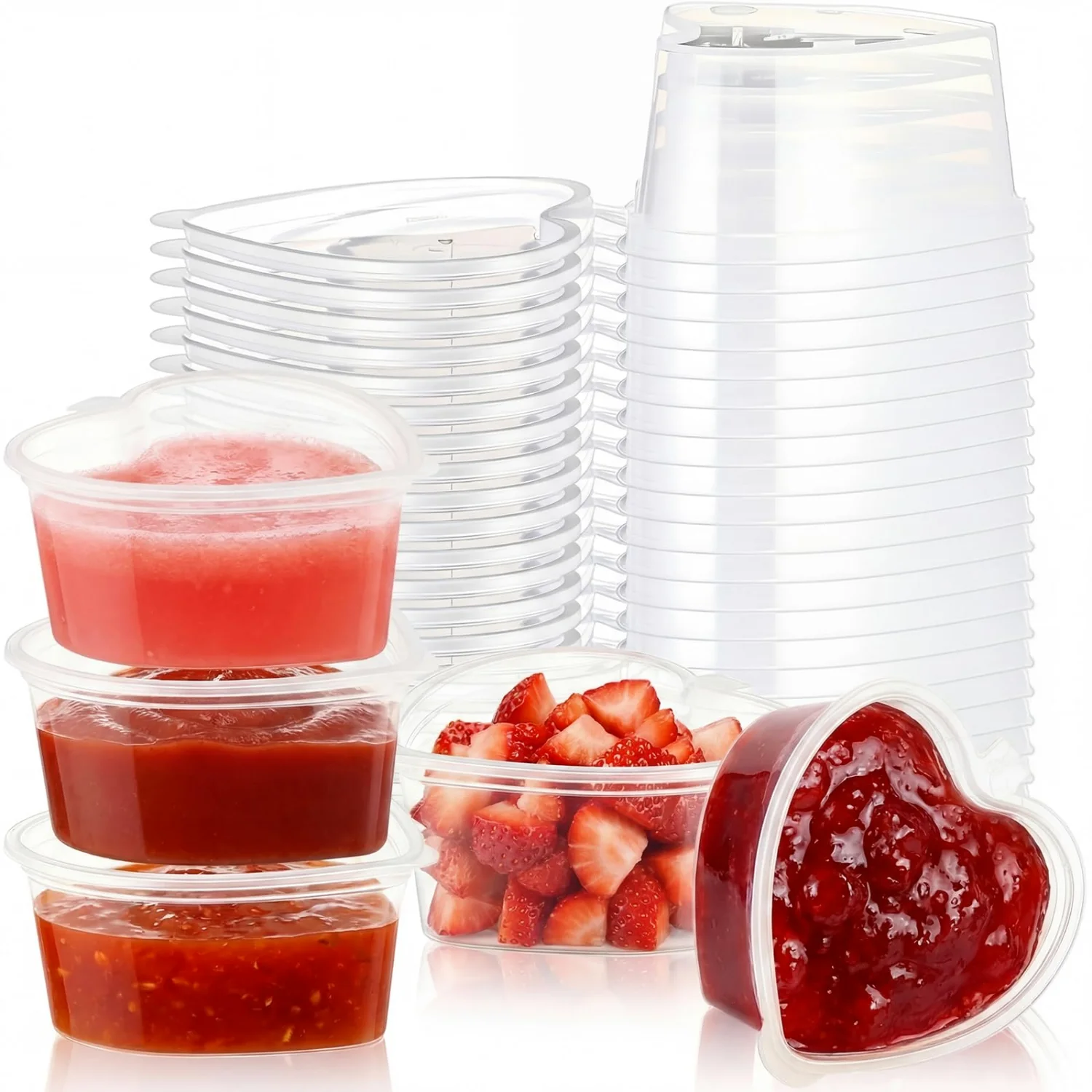 CHENGU Containers and storage, 25 to 200 sets, 2.4 oz, 25 sets