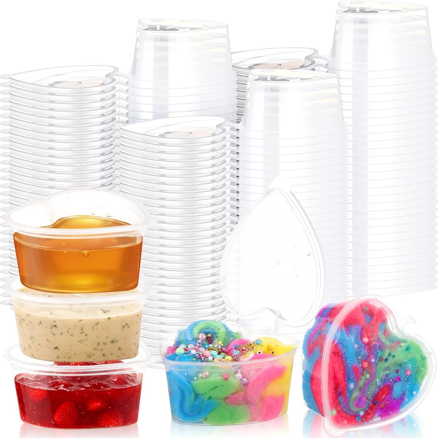 CHENGU Containers and storage, 25 to 200 sets, 2.4 oz, 50 sets